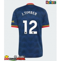 Camisa de Futebol Arsenal Jurrien Timber #12 Equipamento Secundário 2026-27 Manga Curta